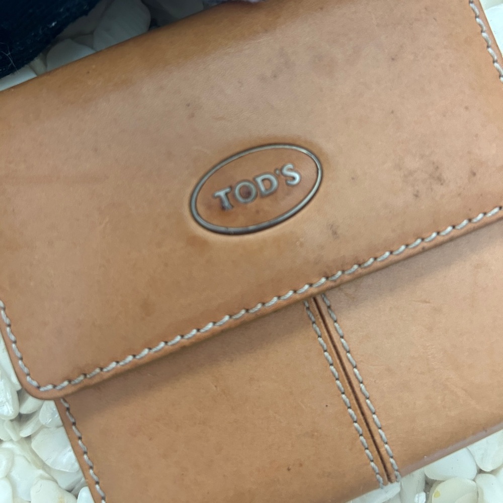 Tods unisex leather wallet